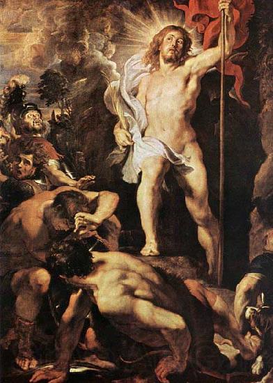 RUBENS, Pieter Pauwel The Resurrection of Christ Spain oil painting art